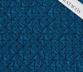 Dark turquoise padded jacquard